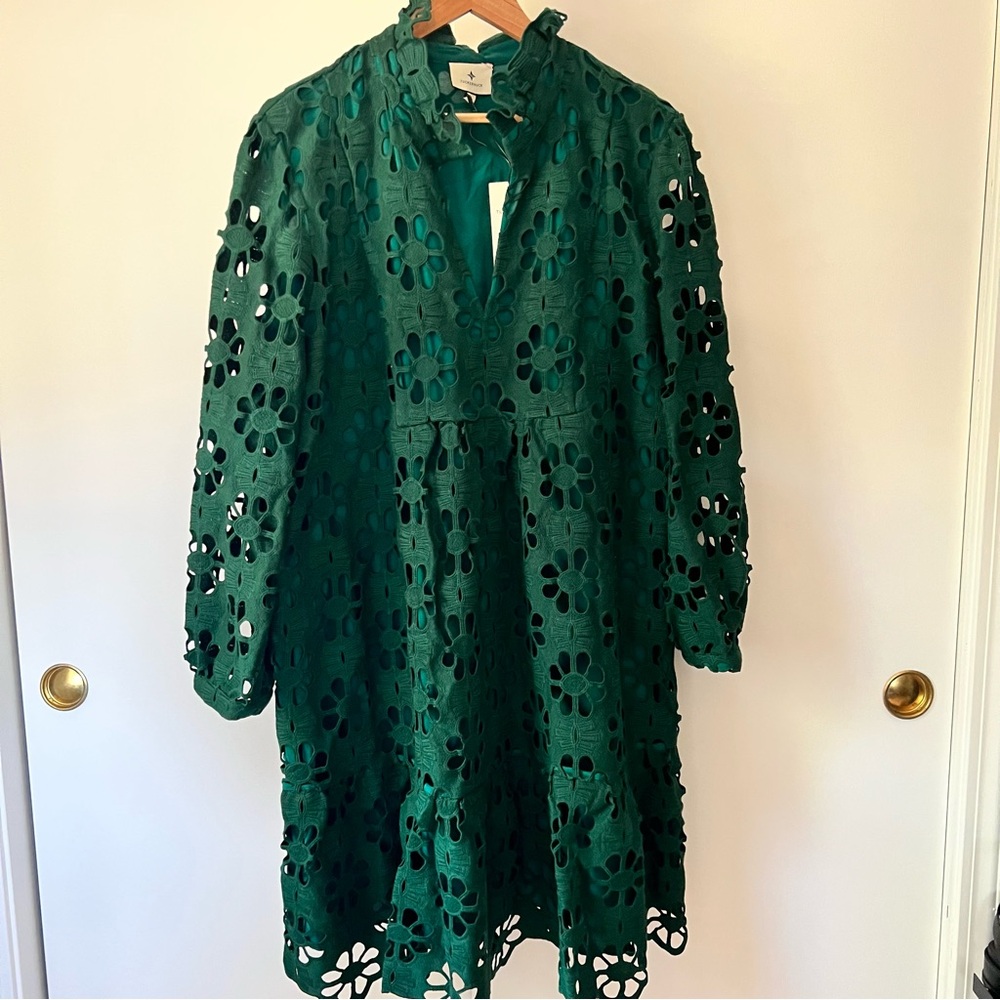 Tuckernuck Green Lace Palmerston Dress NWT - Picture 9 of 11